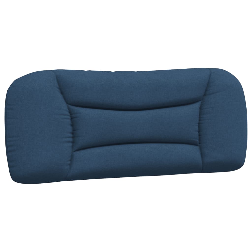 Cadre de lit avec LED sans matelas bleu 100x200 cm tissu - XIOS