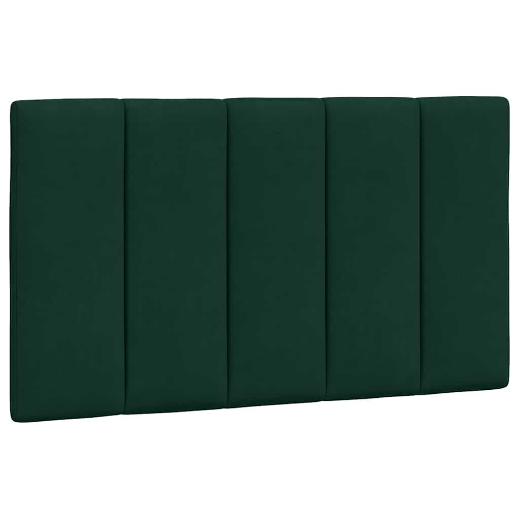 Cadre de lit avec LED sans matelas Hanko vert foncé 90x190 cm velours - XIOS
