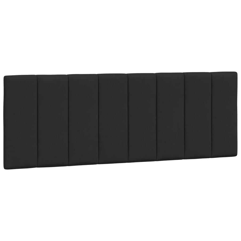 Cadre de lit avec LED sans matelas noir 140x200 cm velours - XIOS