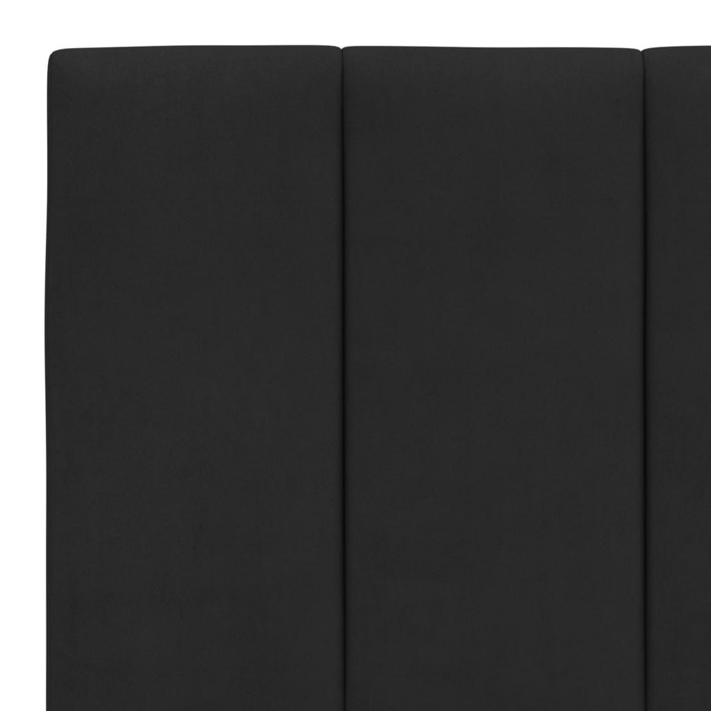 Cadre de lit avec LED sans matelas noir 160x200 cm velours - XIOS