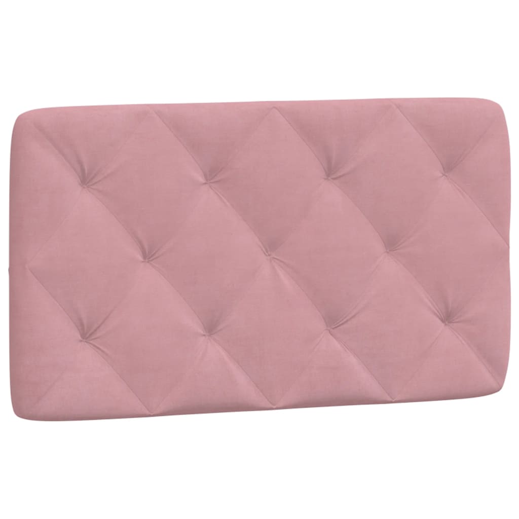 Cadre de lit avec LED sans matelas rose 80x200 cm velours - XIOS