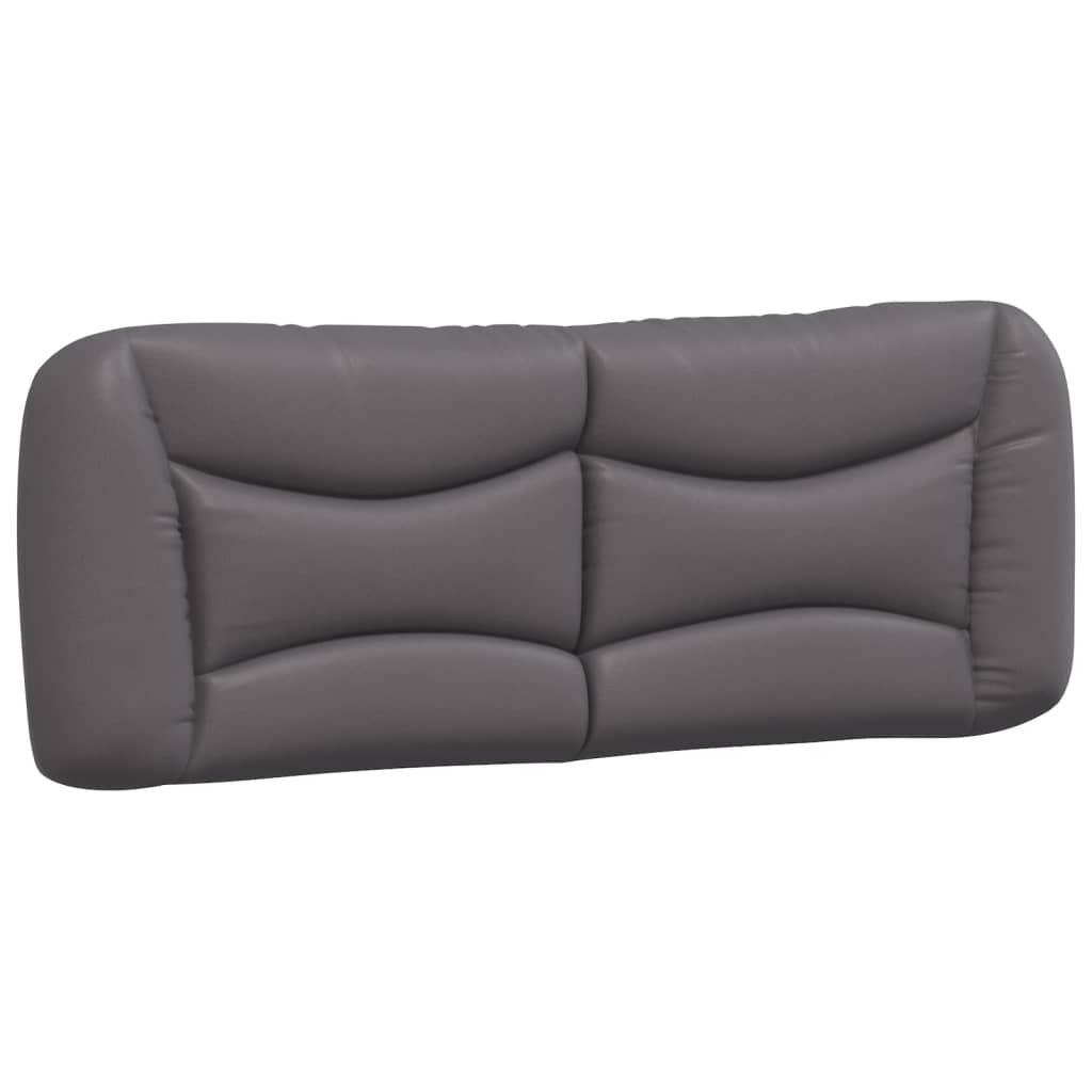 Cadre de lit avec LED sans matelas gris 140x190 cm - XIOS