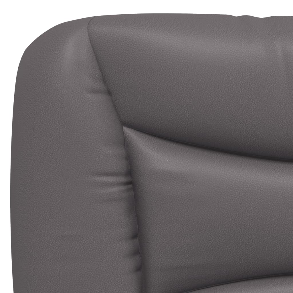 Cadre de lit avec LED sans matelas gris 140x200 cm - XIOS