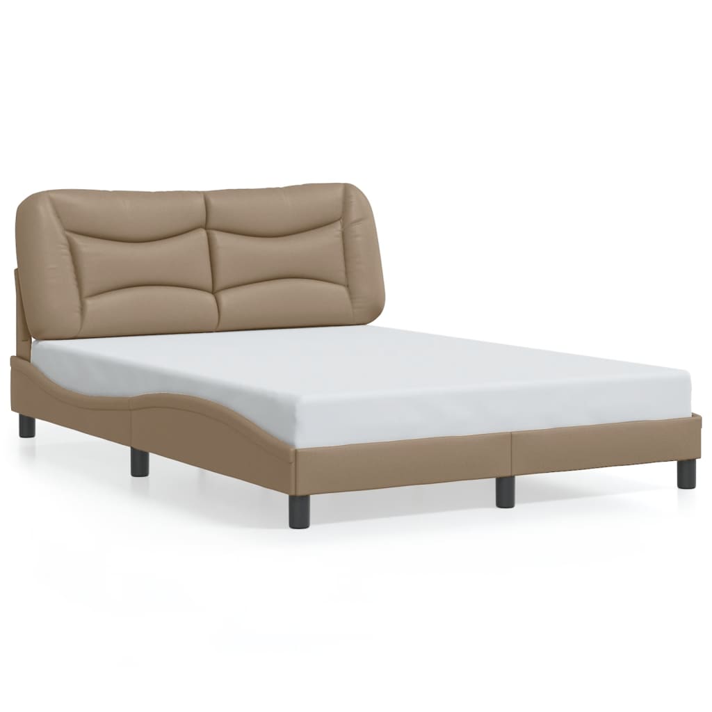 Cadre de lit avec LED sans matelas cappuccino 140x200 cm - XIOS