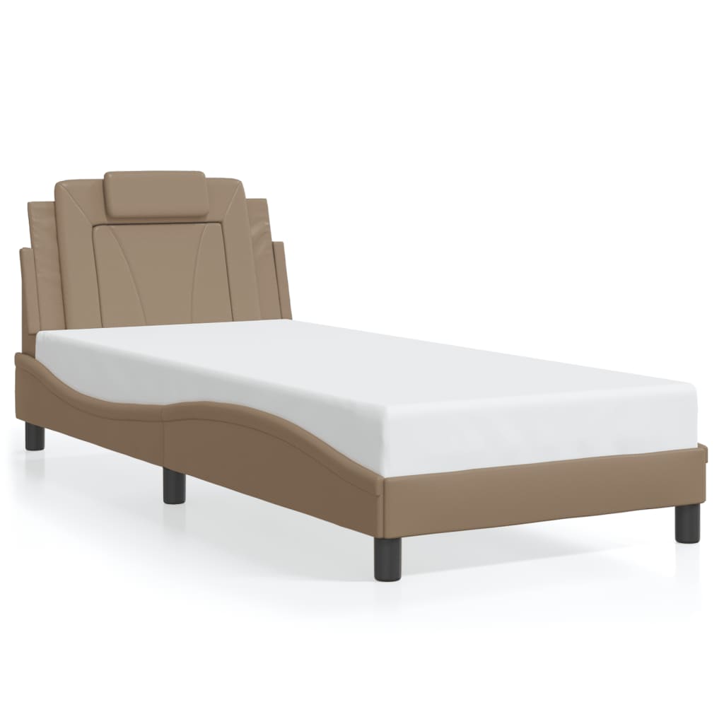 Cadre de lit Viana avec LED sans matelas cappuccino 90x190 cm - XIOS