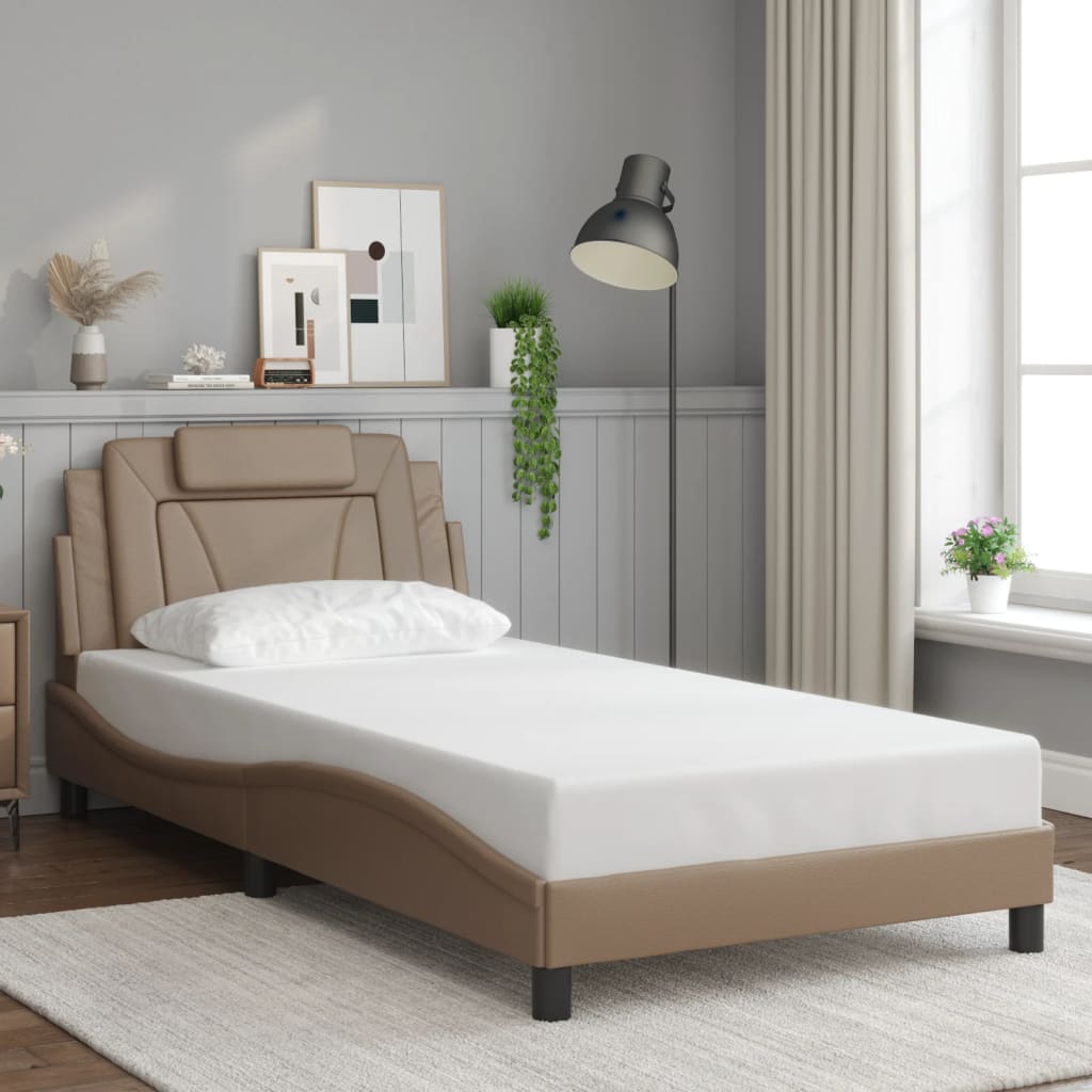Cadre de lit avec LED sans matelas cappuccino 100x200 cm - XIOS