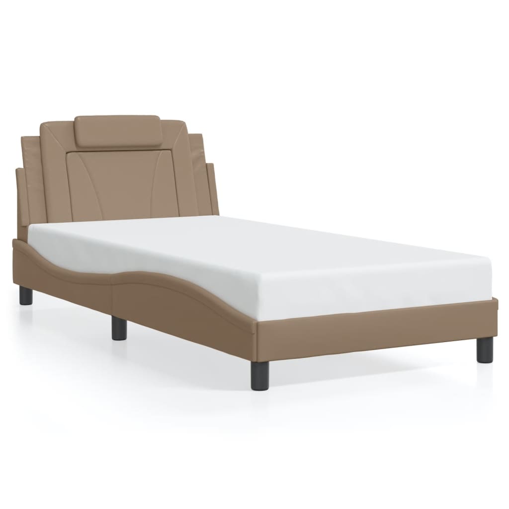 Cadre de lit avec LED sans matelas cappuccino 100x200 cm - XIOS