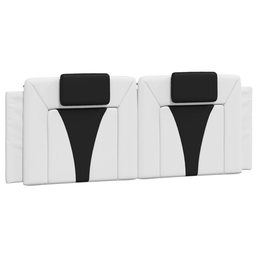 Cadre de lit avec LED sans matelas blanc et noir 120x200 cm - XIOS