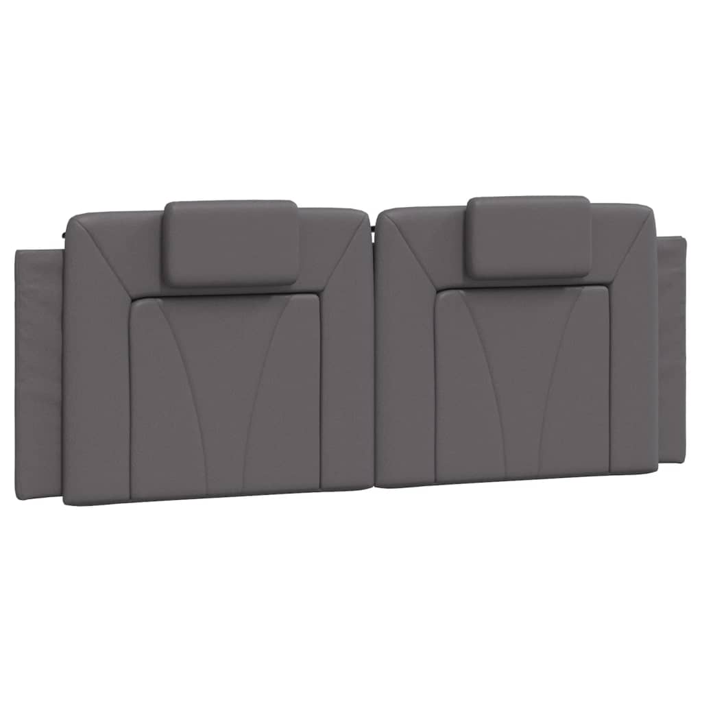 Cadre de lit avec LED sans matelas gris 140x190 cm - XIOS