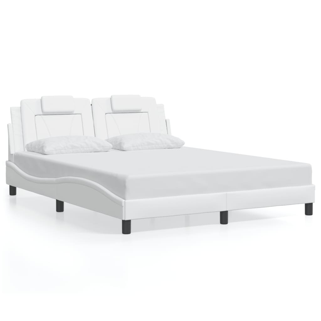 Cadre de lit Viana avec LED sans matelas blanc 160x200 cm - XIOS