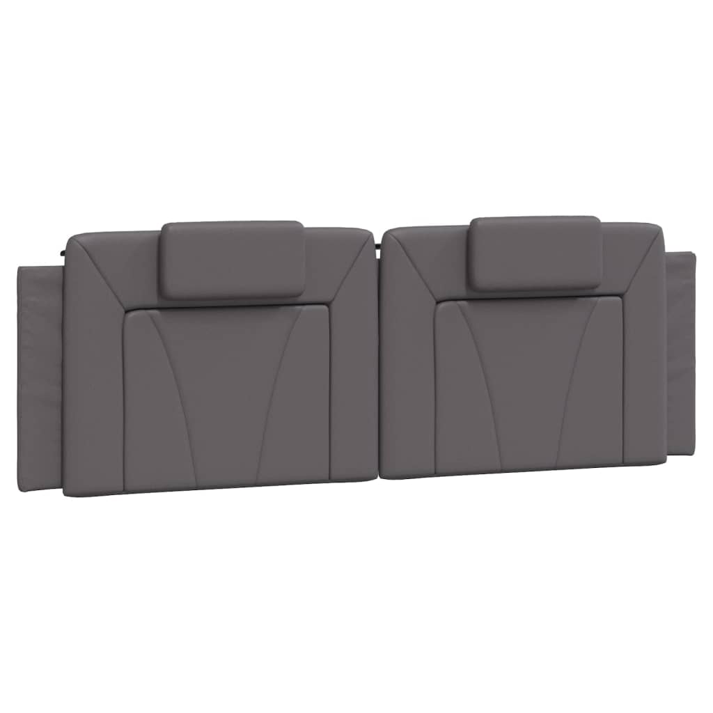 Cadre de lit avec LED sans matelas gris 160x200 cm - XIOS