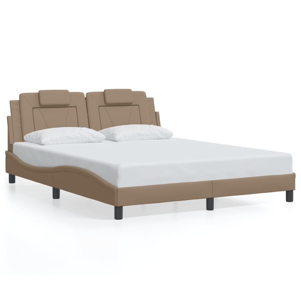 Cadre de lit Viana avec LED sans matelas cappuccino 160x200 cm - XIOS