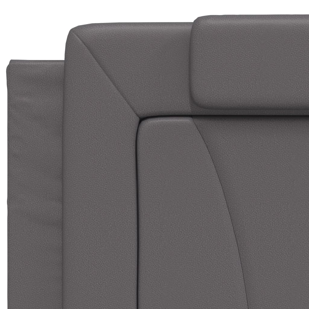 Cadre de lit avec LED sans matelas gris 200x200 cm - XIOS