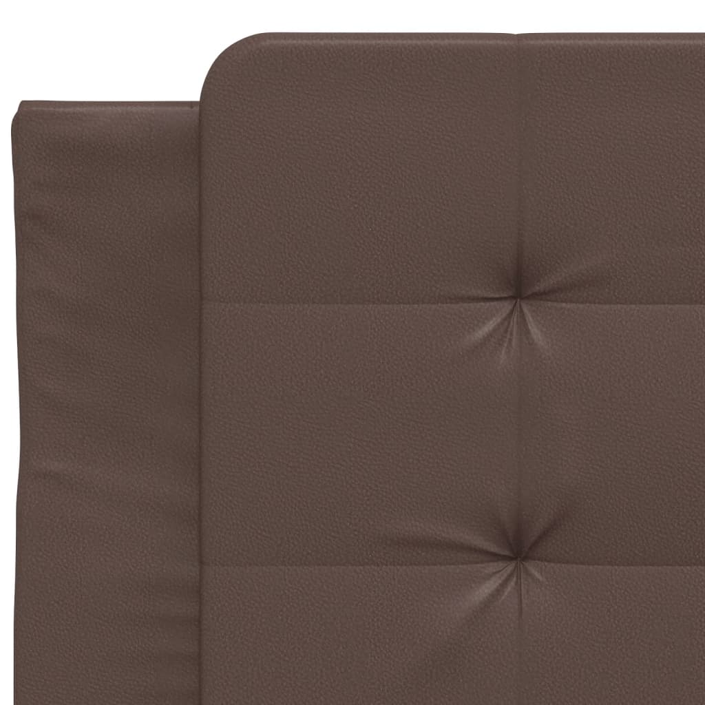 Cadre de lit avec LED sans matelas marron 80x200 cm - XIOS