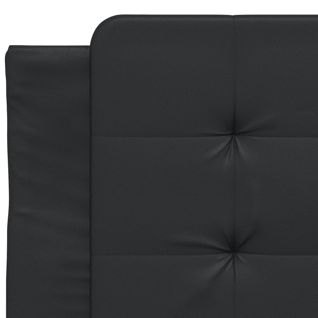 Cadre de lit avec LED sans matelas noir 90x190 cm - XIOS