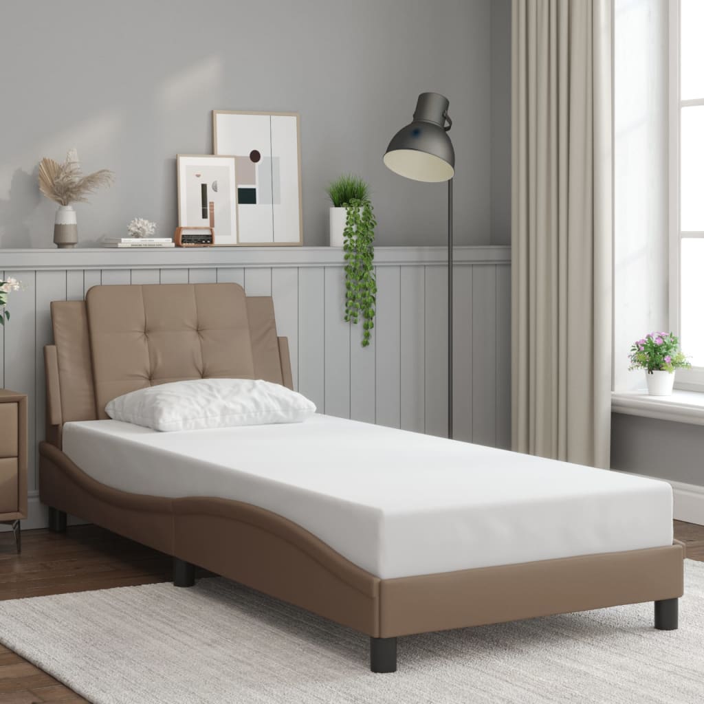 Cadre de lit avec LED sans matelas Zadar cappuccino 90x190 cm - XIOS