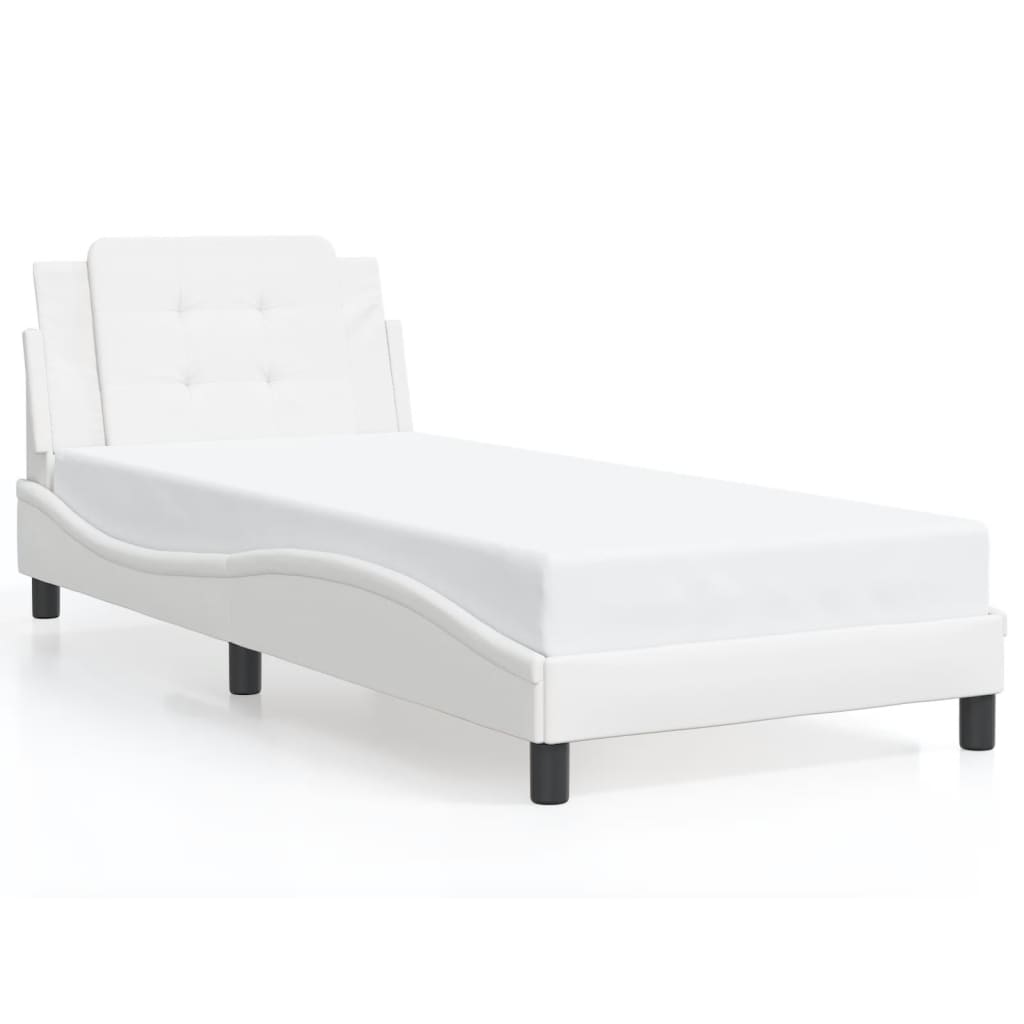 Cadre de lit avec LED sans matelas blanc 90x200 cm - XIOS