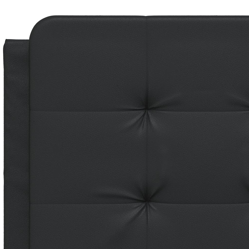 Cadre de lit avec LED sans matelas noir 140x190 cm - XIOS