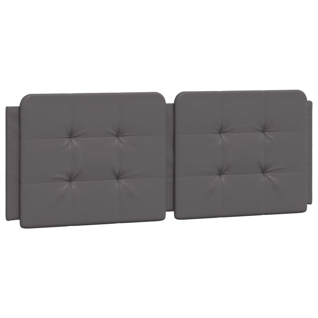 Cadre de lit avec LED sans matelas gris 140x190 cm - XIOS