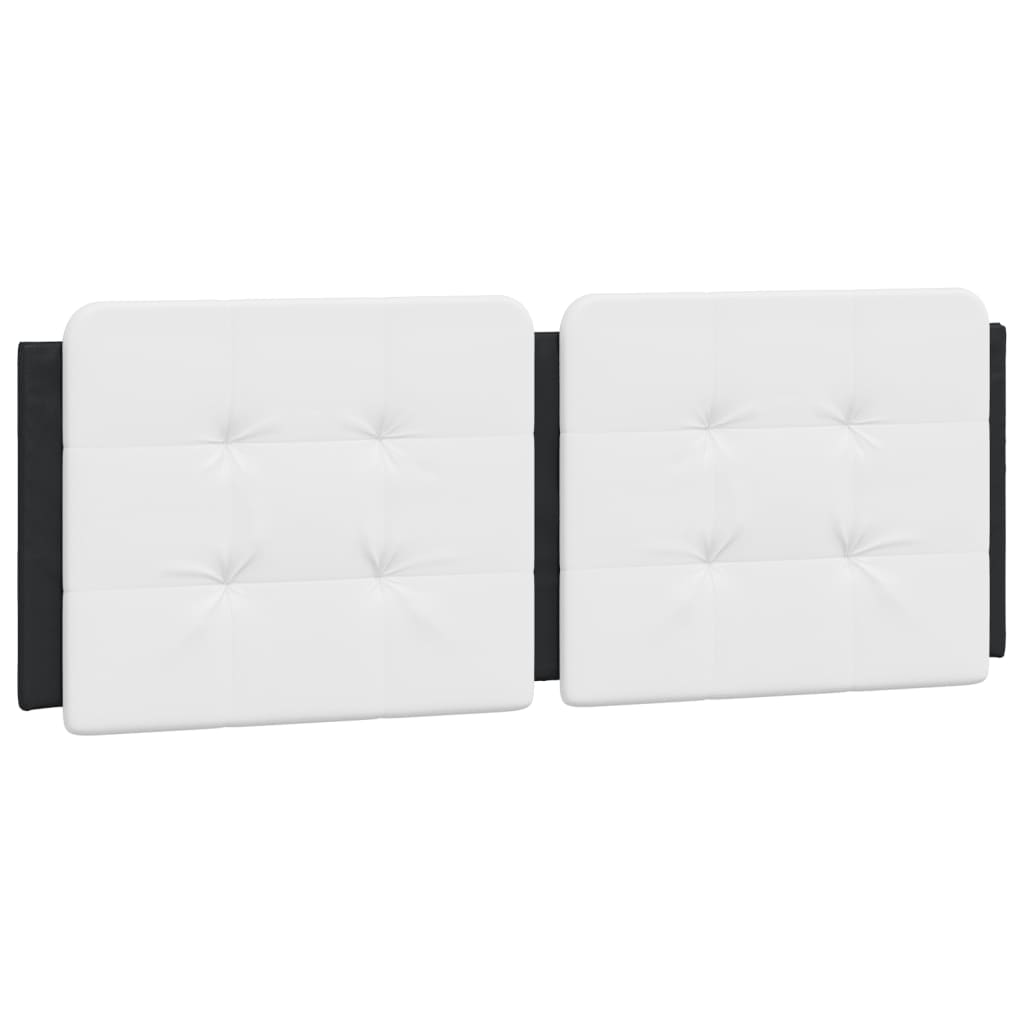 Cadre de lit avec LED sans matelas noir et blanc 140x190 cm - XIOS