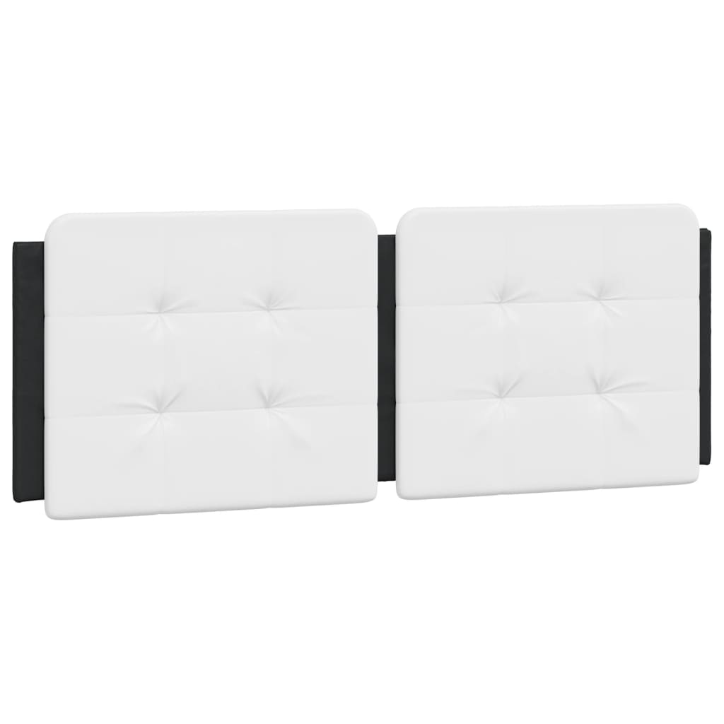 Cadre de lit avec LED sans matelas noir et blanc 140x200 cm - XIOS