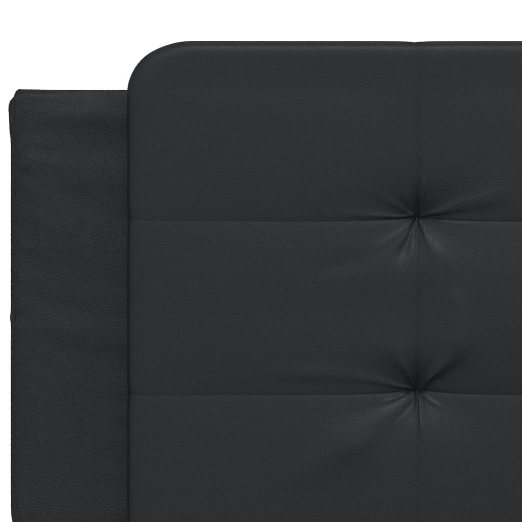 Cadre de lit avec LED sans matelas noir 160x200 cm - XIOS