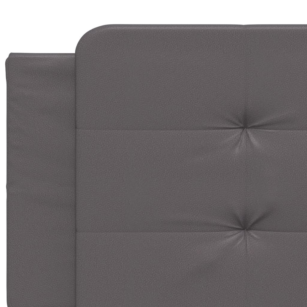 Cadre de lit avec LED sans matelas gris 200x200 cm - XIOS