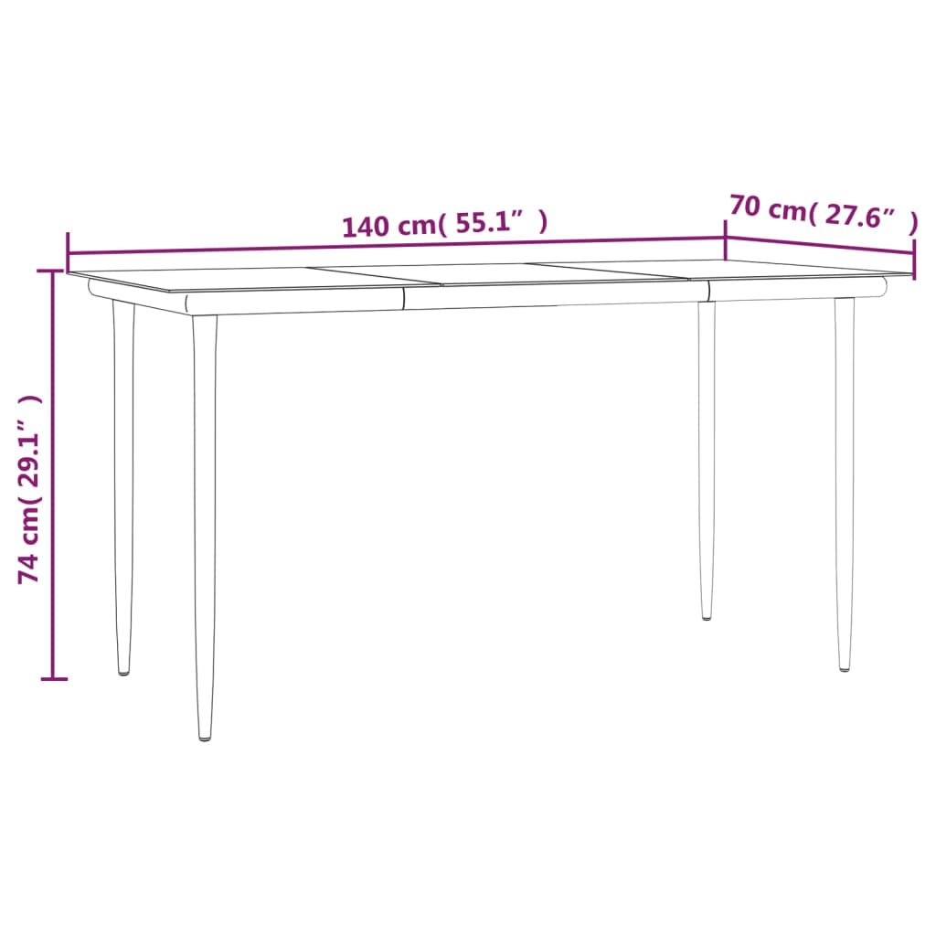 Ensemble à manger de jardin avec coussins 5pcs Beige poly rotin