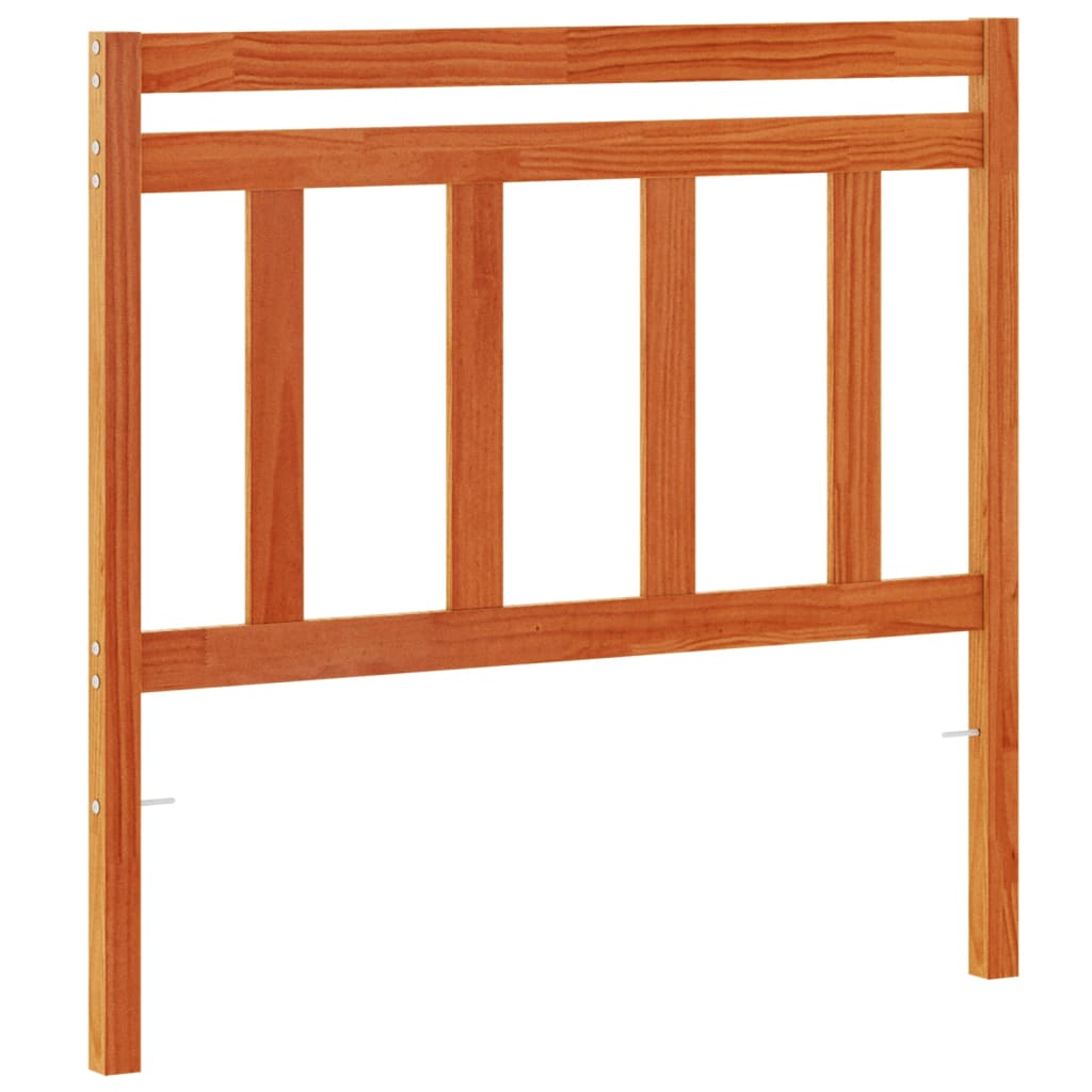 Tête de lit cire marron 100 cm bois massif de pin - XIOS