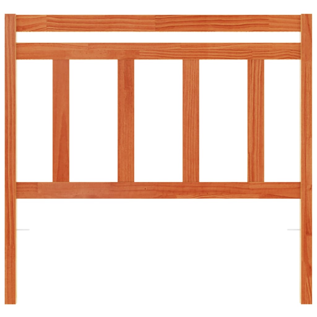 Tête de lit cire marron 100 cm bois massif de pin - XIOS