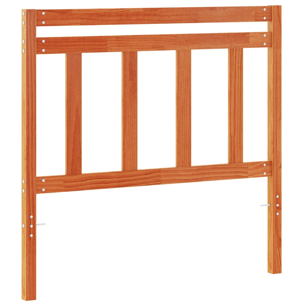 Tête de lit cire marron 100 cm bois massif de pin - XIOS