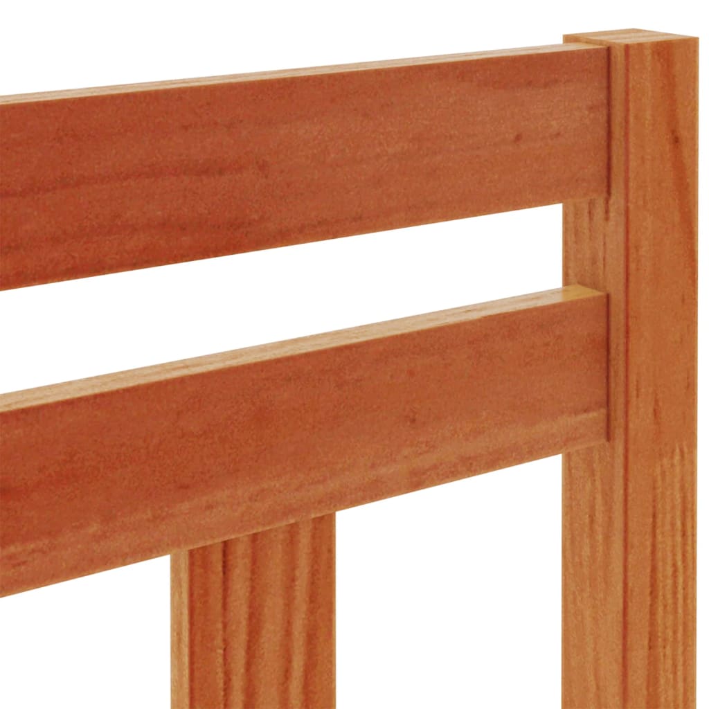 Tête de lit cire marron 100 cm bois massif de pin - XIOS