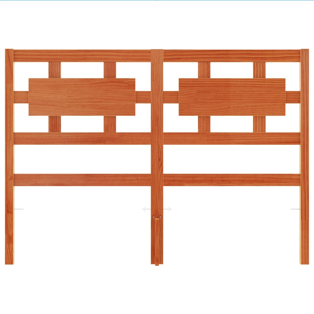 Tête de lit cire marron 135 cm bois massif de pin - XIOS