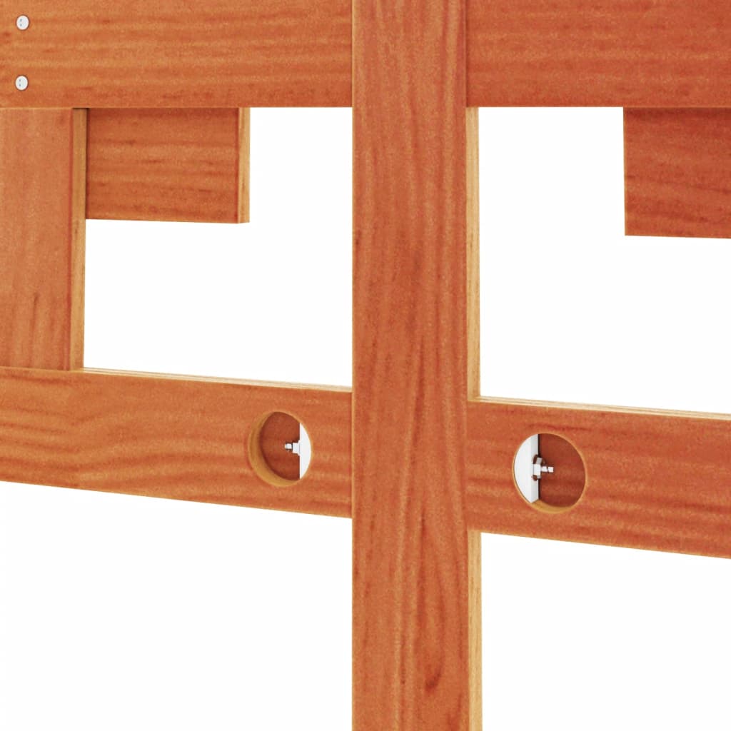 Tête de lit cire marron 135 cm bois massif de pin - XIOS