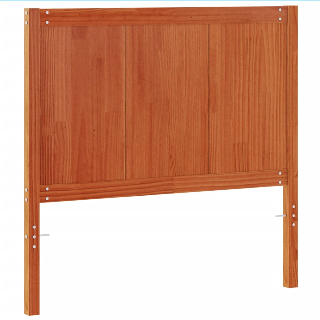 Tête de lit cire marron 100 cm bois massif de pin - XIOS