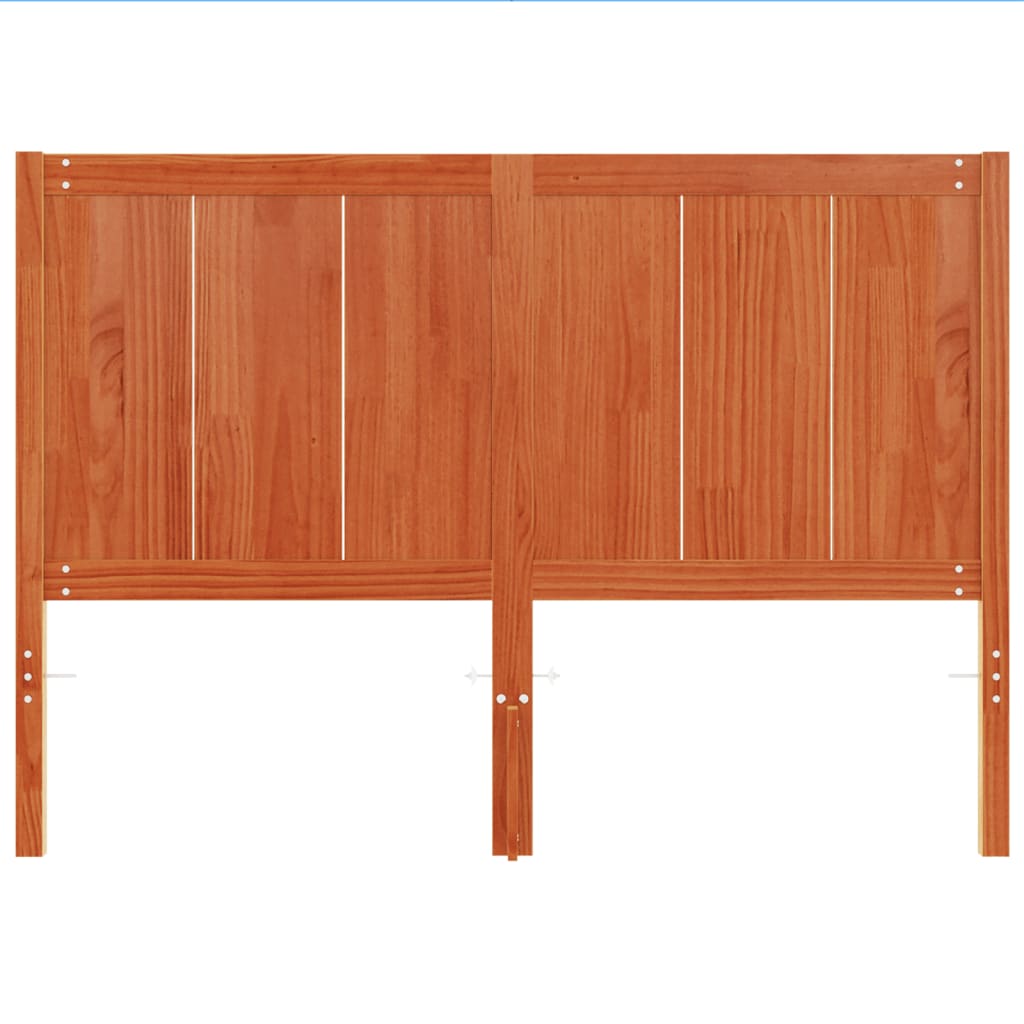 Tête de lit cire marron 150 cm bois massif de pin - XIOS