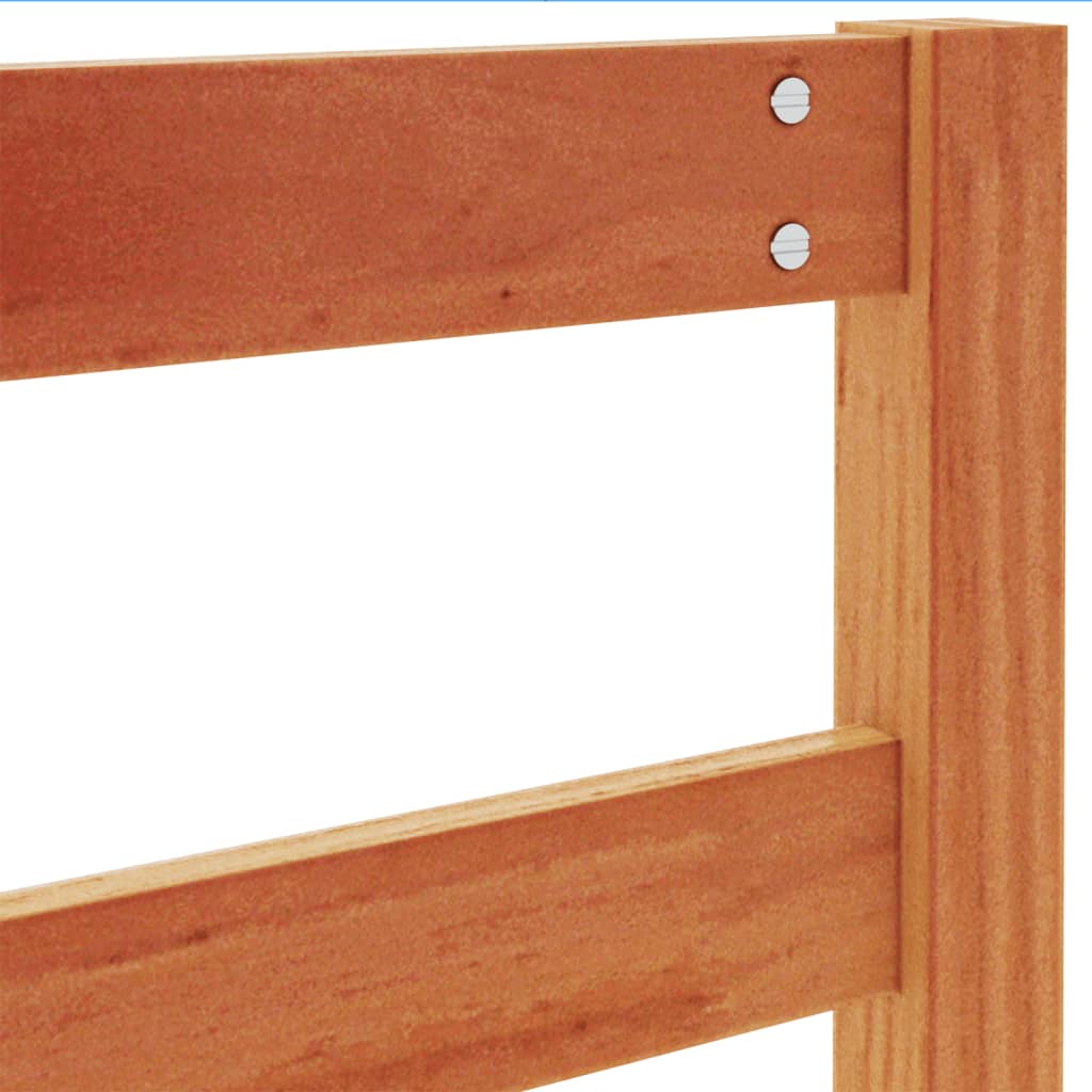 Tête de lit cire marron 135 cm bois massif de pin - XIOS