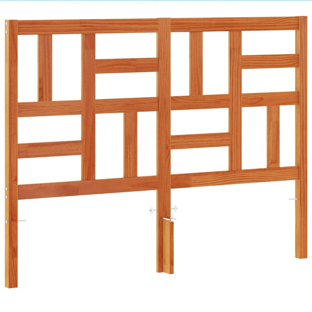 Tête de lit cire marron 150 cm bois massif de pin - XIOS