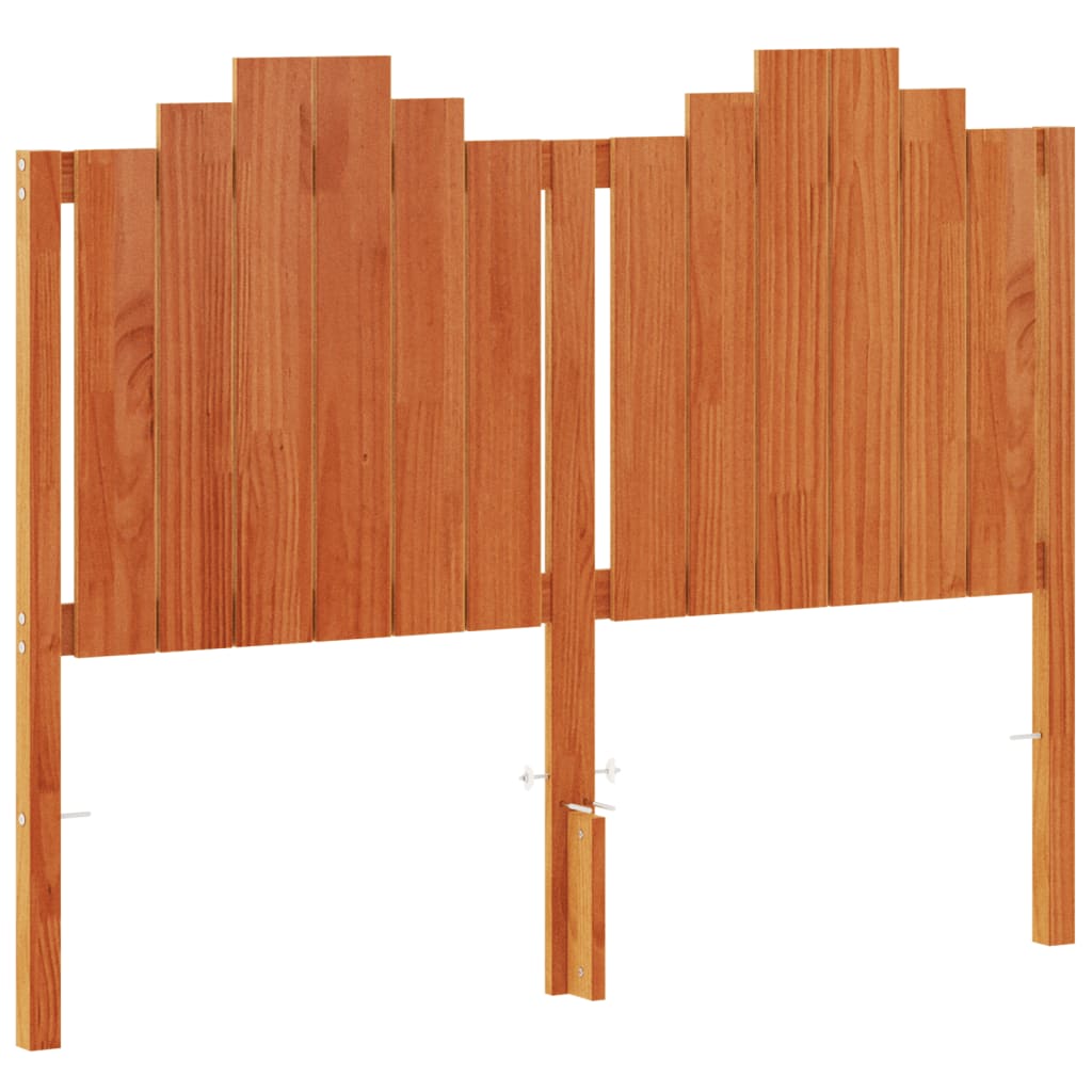 Tête de lit cire marron 135 cm bois massif de pin - XIOS