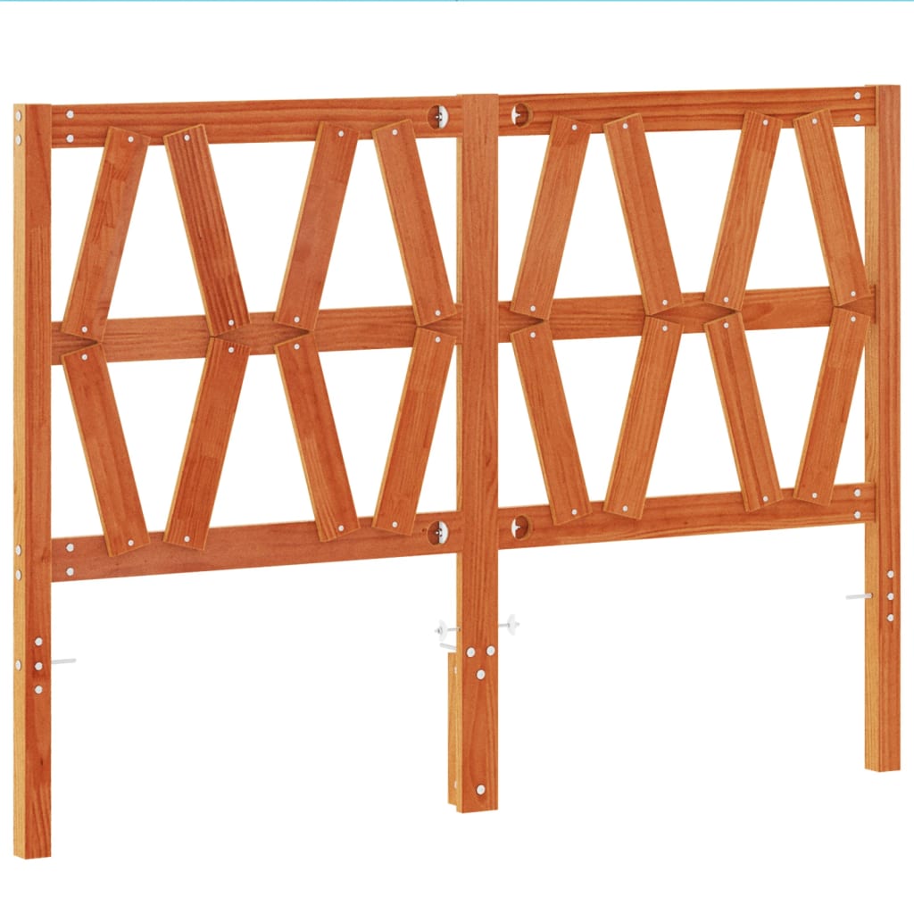 Tête de lit cire marron 160 cm bois massif de pin - XIOS