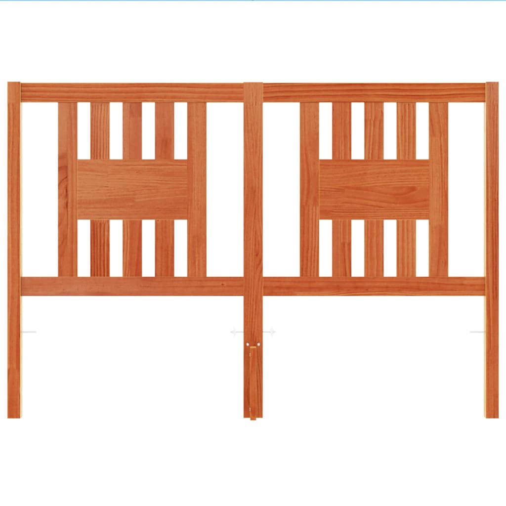 Tête de lit cire marron 140 cm bois massif de pin - XIOS