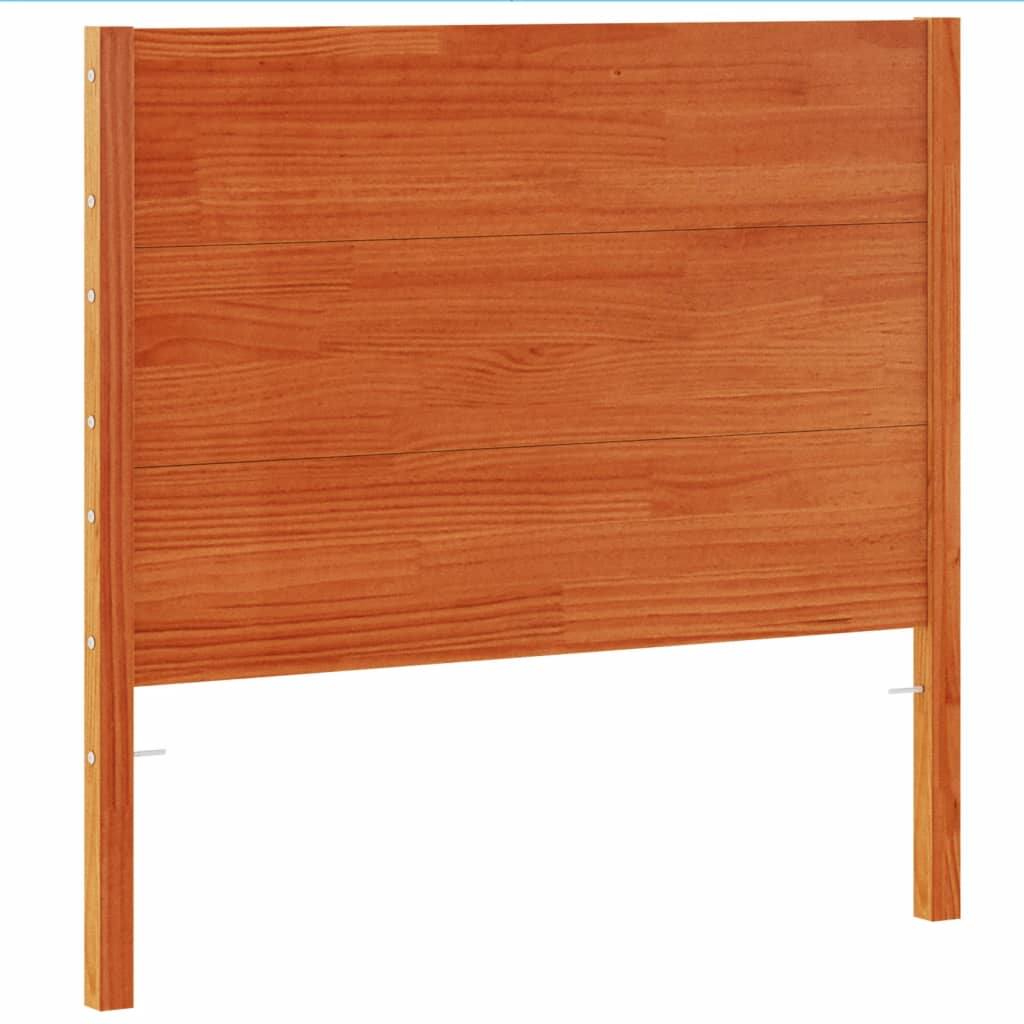 Tête de lit cire marron 100 cm bois massif de pin - XIOS