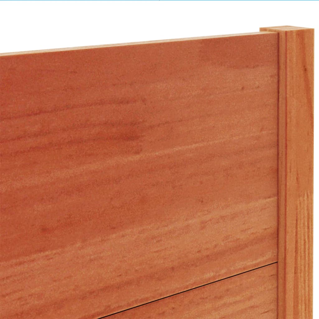 Tête de lit cire marron 100 cm bois massif de pin - XIOS