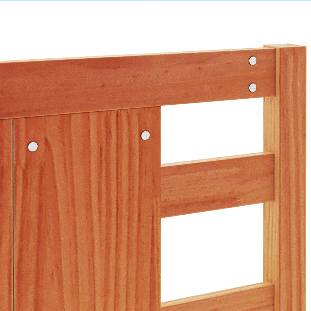 Tête de lit cire marron 135 cm bois massif de pin - XIOS