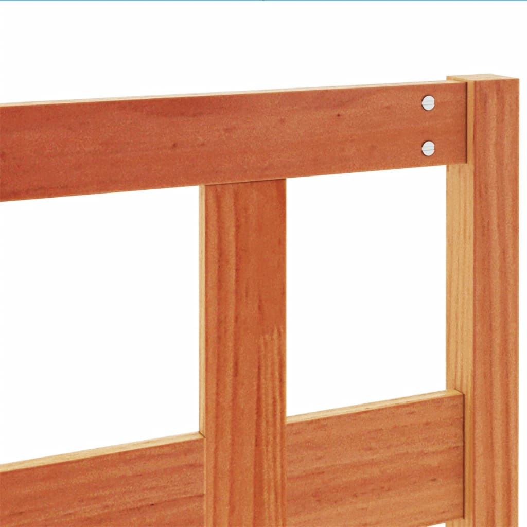Tête de lit cire marron 135 cm bois massif de pin - XIOS