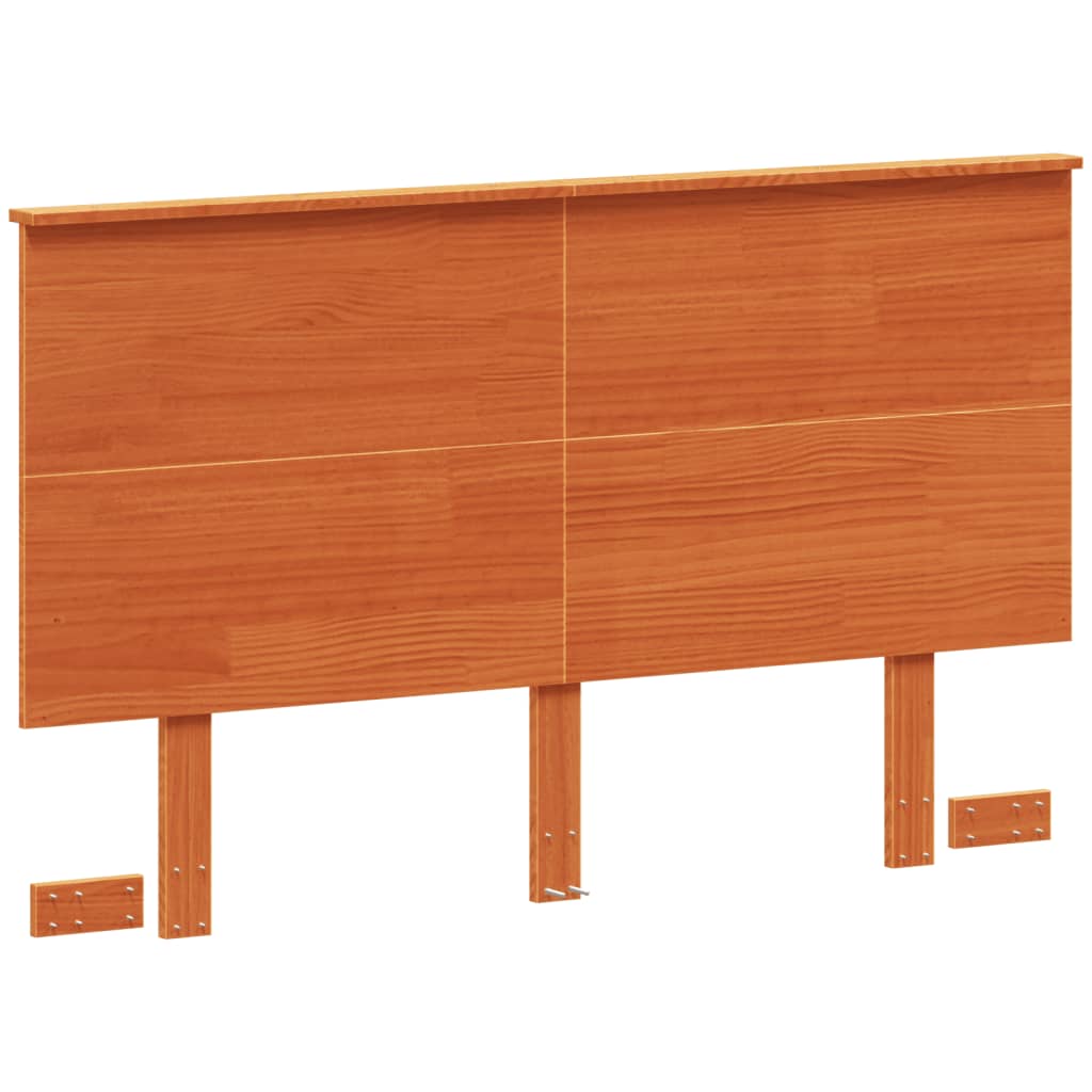 Tête de lit cire marron 120 cm bois massif de pin - XIOS