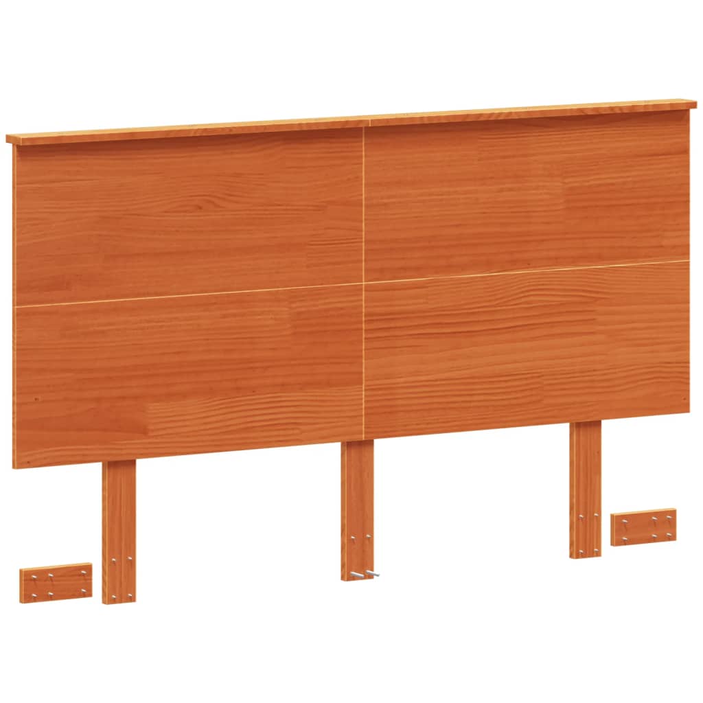 Tête de lit cire marron 135 cm bois massif de pin - XIOS