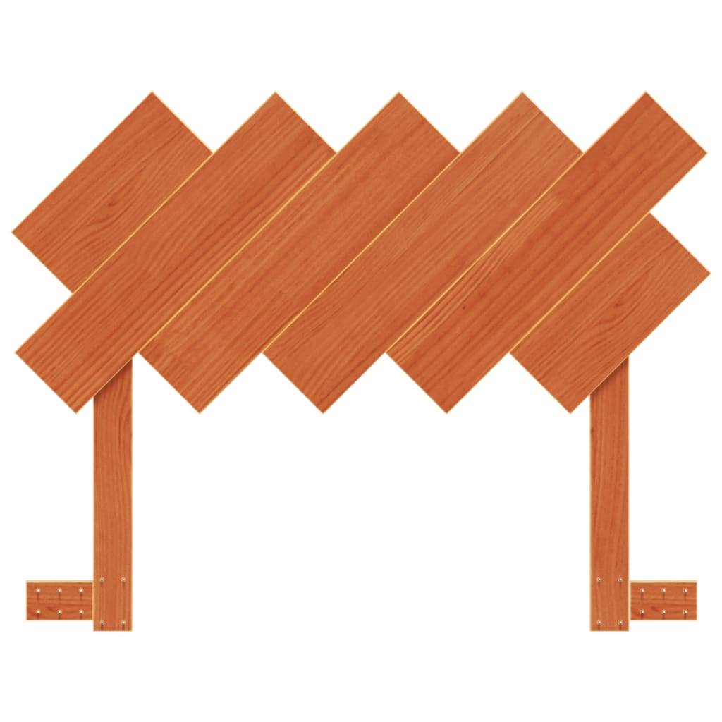 Tête de lit cire marron 100 cm bois massif de pin - XIOS