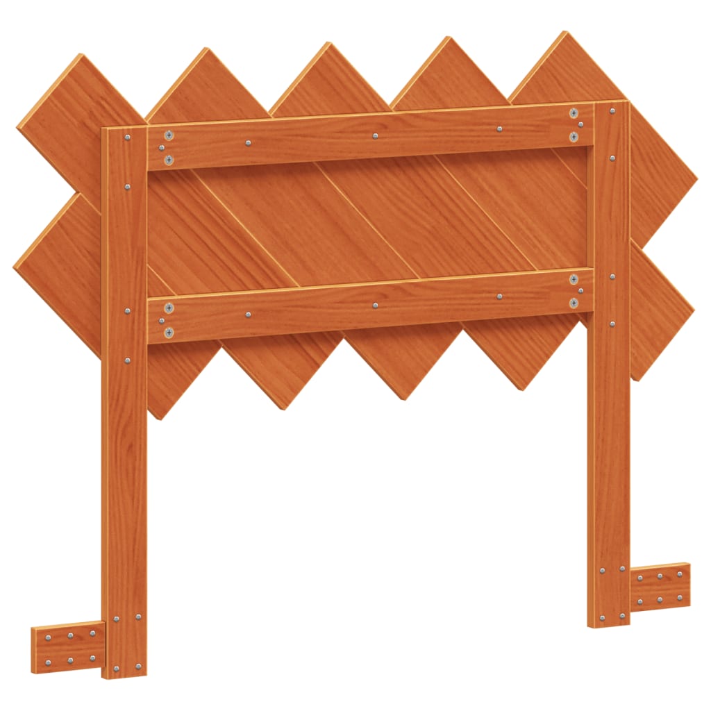 Tête de lit cire marron 100 cm bois massif de pin - XIOS