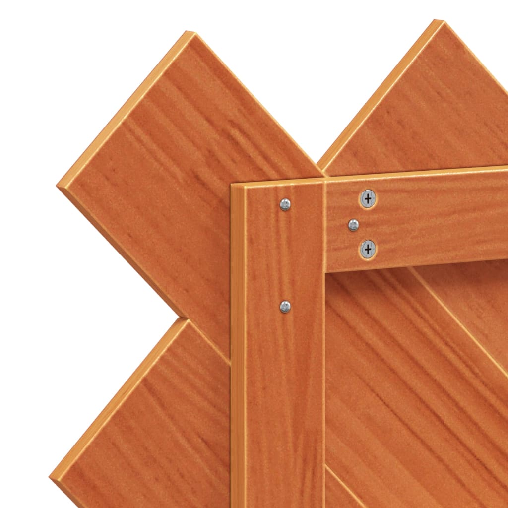 Tête de lit cire marron 100 cm bois massif de pin - XIOS